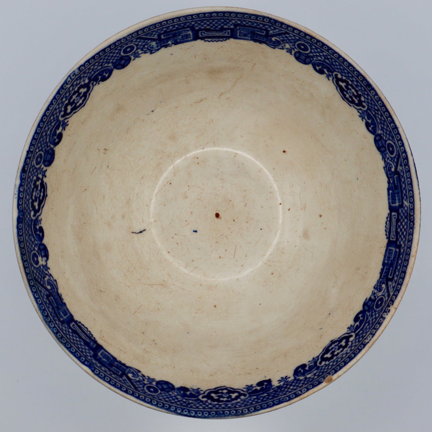 (3) Antique 6" Blue Willow Bowls