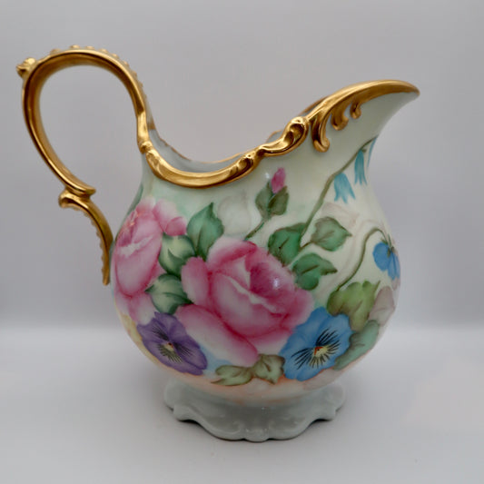 Antique Hand painted pitcher