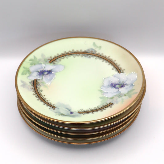 Set of (5) 6" Hand painted Bavaria PM Plates