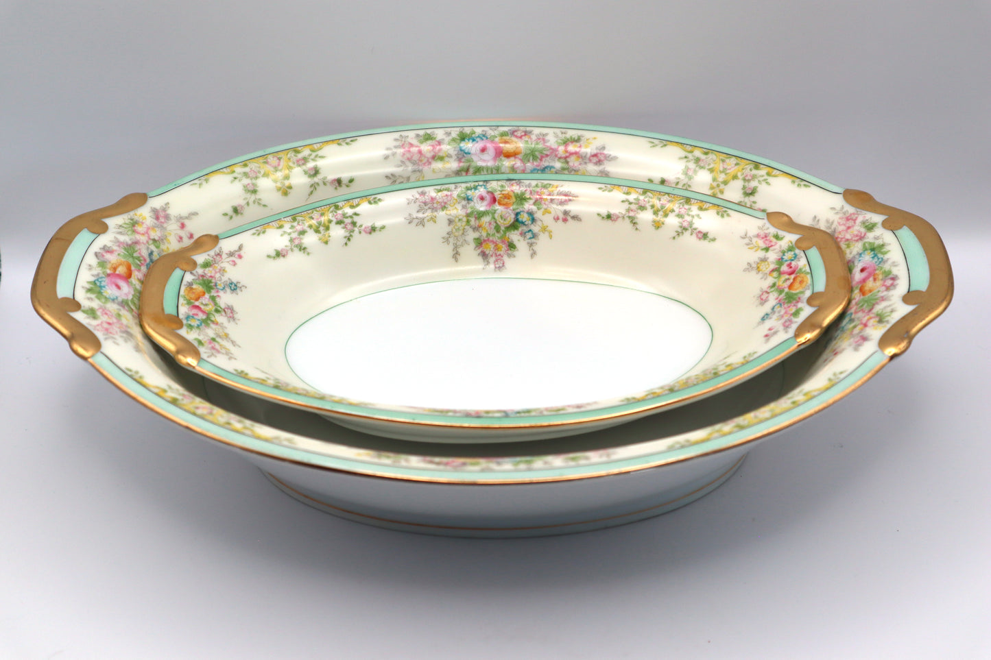 Set of (2) Vintage Hand Painted Dishes
