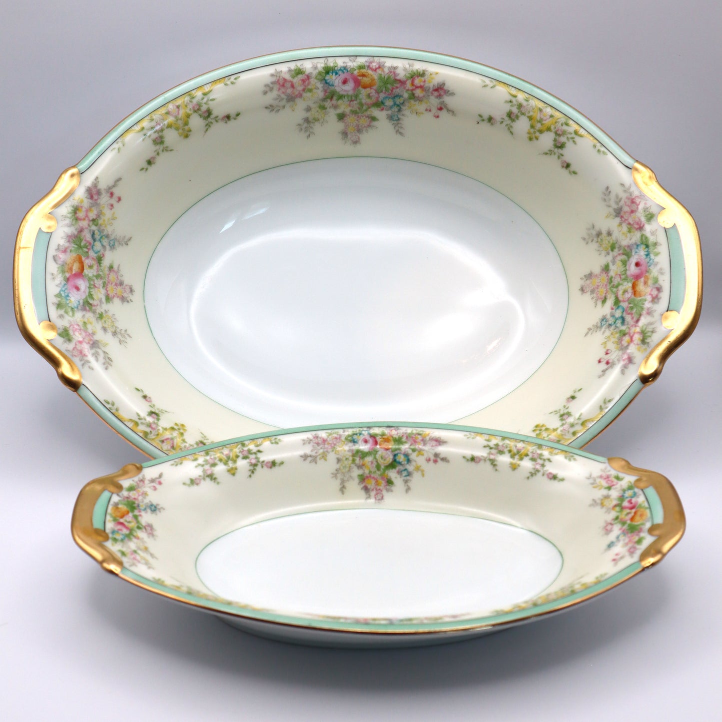 Set of (2) Vintage Hand Painted Dishes